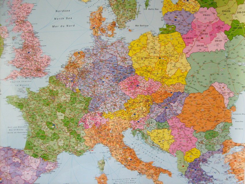 Логистическая карта Европы